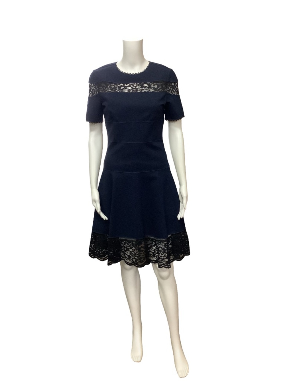 Rebecca Taylor Lace Pattern Midi Dress Size: S / US 2